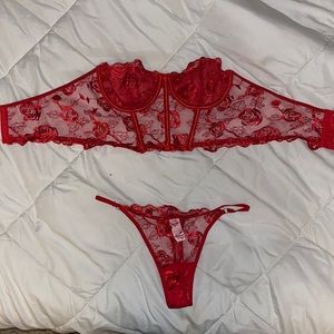 bustier and panty set